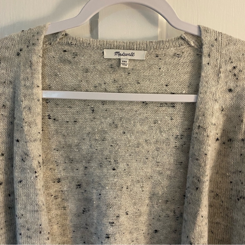Madewell Donegal Kent Wool Mix Cardigan Sweater - Picture 4 of 4